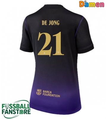 Barcelona Frenkie de Jong #21 Replik Auswärtstrikot Damen 2026-27 Kurzarm